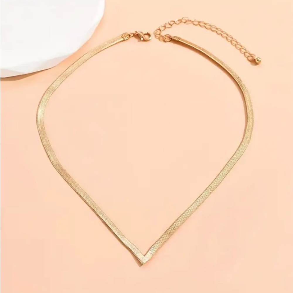 Herringbone Chain Necklace - Picture 4 of 4